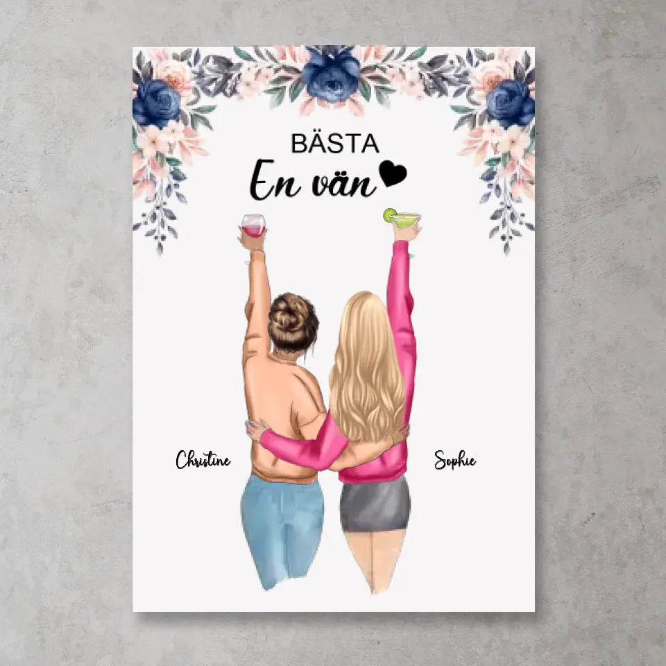 Bästa vänner - Personlig affisch