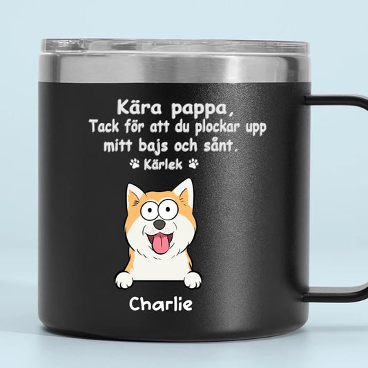 Mugg i rostfritt stål med tryck - Gåvor till djurägare och djurälskare